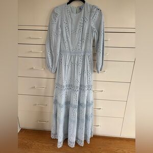 Born on fifth X Antonio Melani Adenorah blue eyelet dress 0